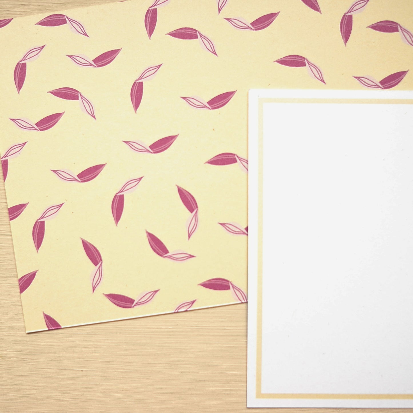 Butter Yellow Panda Notecards - Bamboo Leaf - Pack of 12