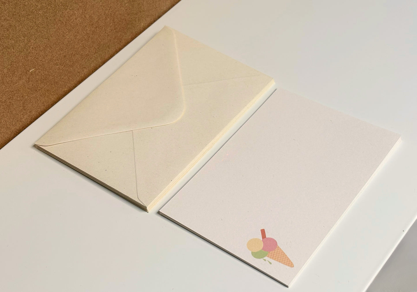 Ice Cream Flat Cards - Pack of 12