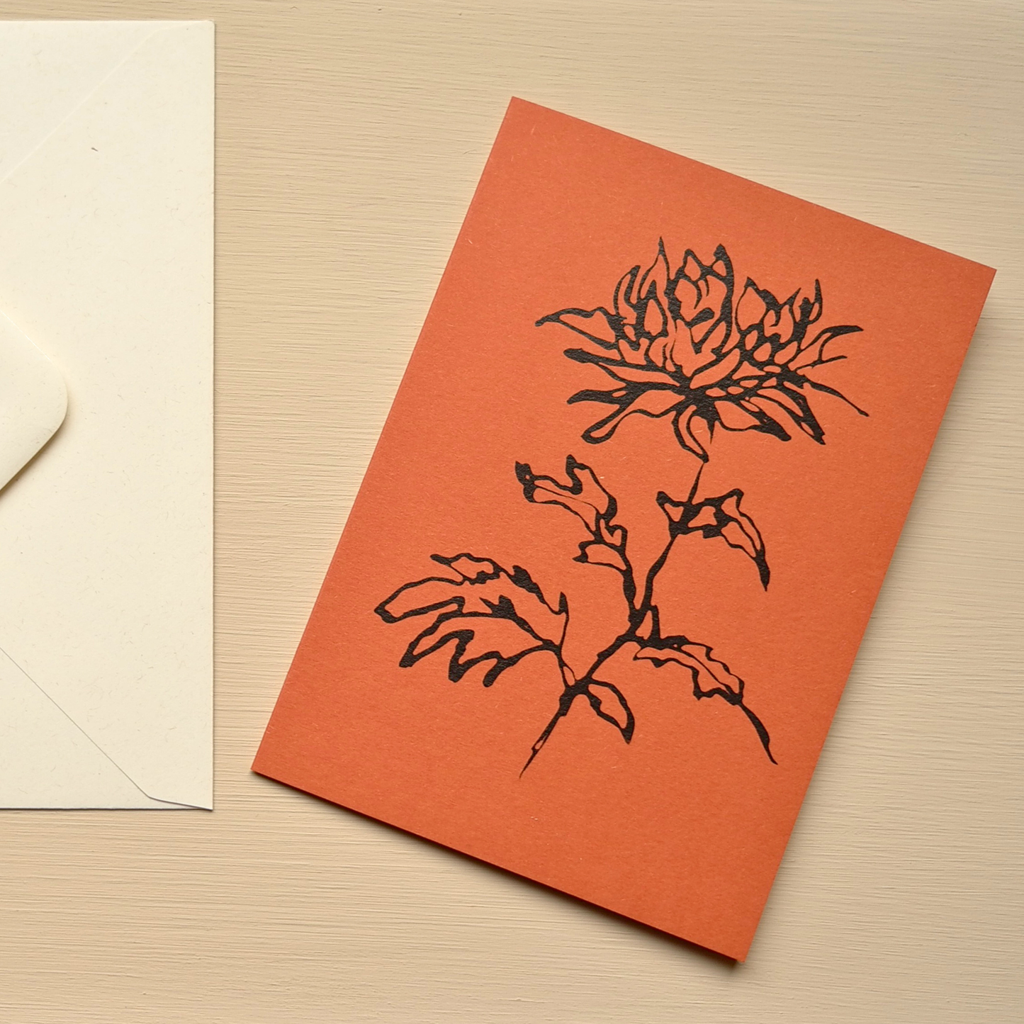 Botanical Greeting Card - Chrysanthemum - Atelier Auge