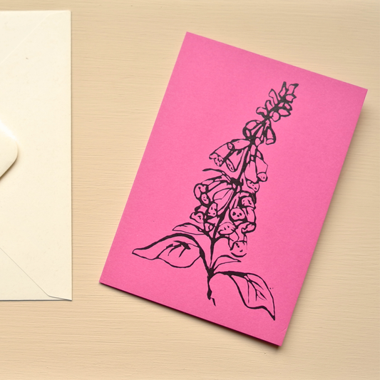 Botanical Greeting Card - Foxglove - Atelier Auge