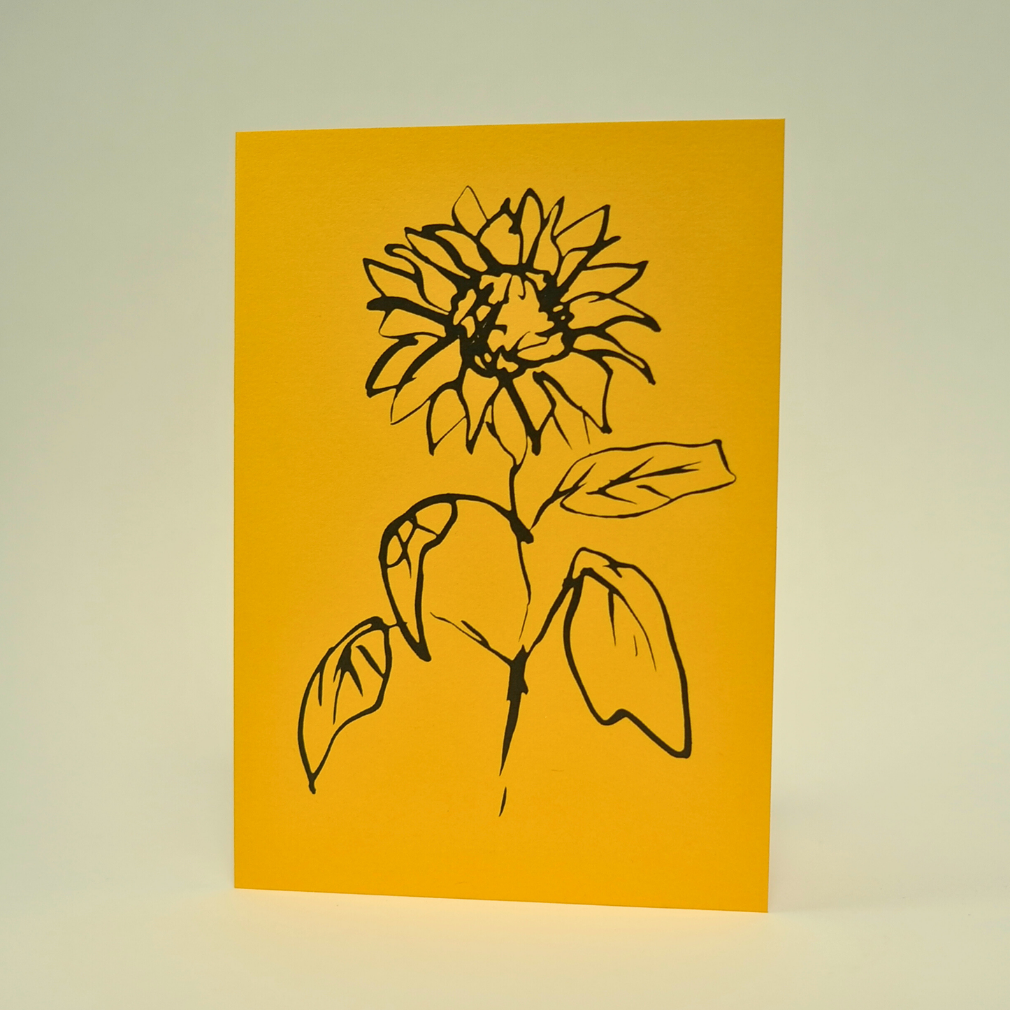 Botanical Greeting Card - Sunflower - Atelier Auge