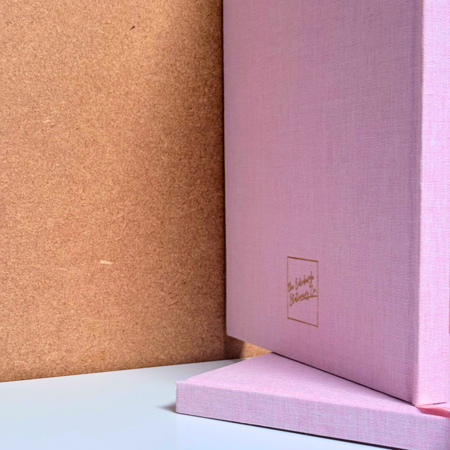 A5 Linen Dot Grid Journal - Ballet Pink