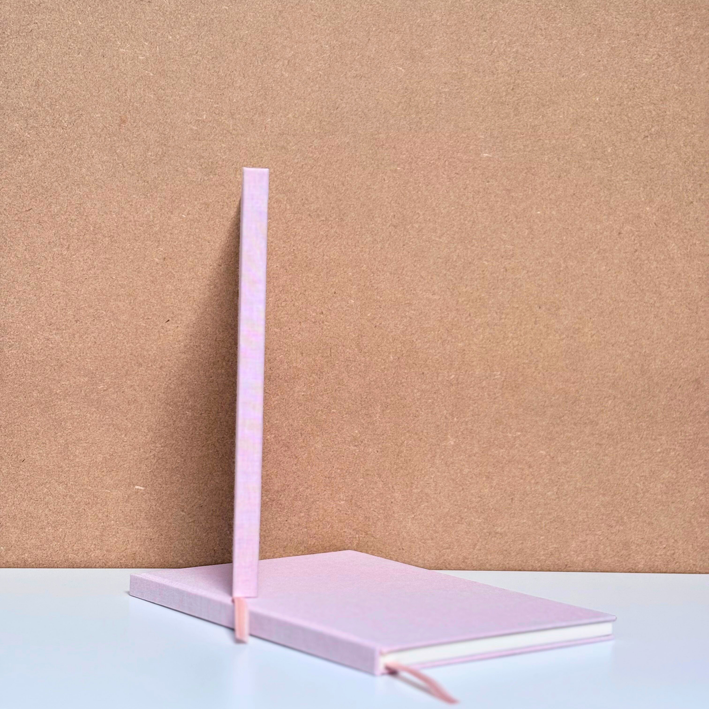 A5 Linen Dot Grid Journal - Ballet Pink