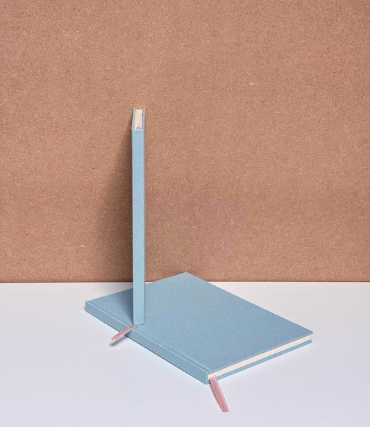 A5 Linen Notebook - Sky Blue