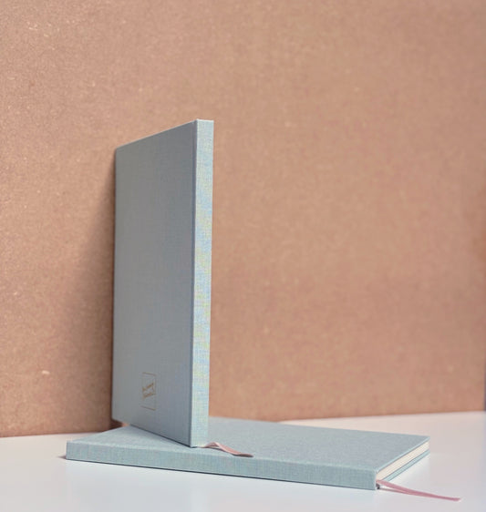 A5 Linen Notebook - Seafoam Green