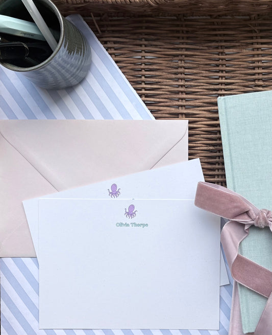 CORRESPONDENCE CARDS - OCTOPUS DESIGN