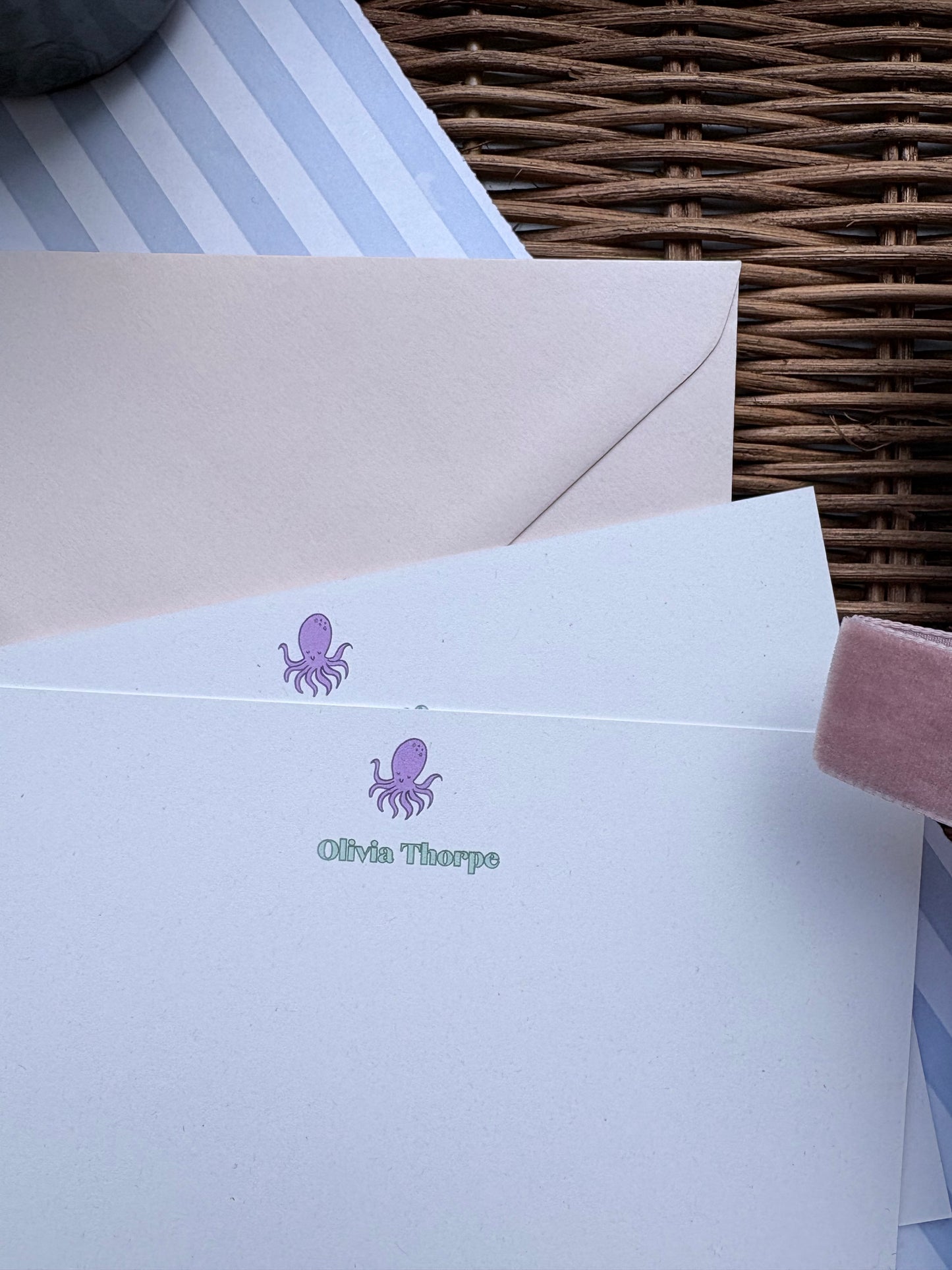 CORRESPONDENCE CARDS - OCTOPUS DESIGN