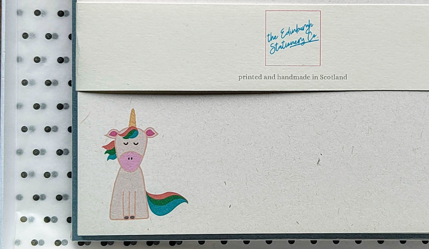 Unicorn Flat Cards - Pack of 12