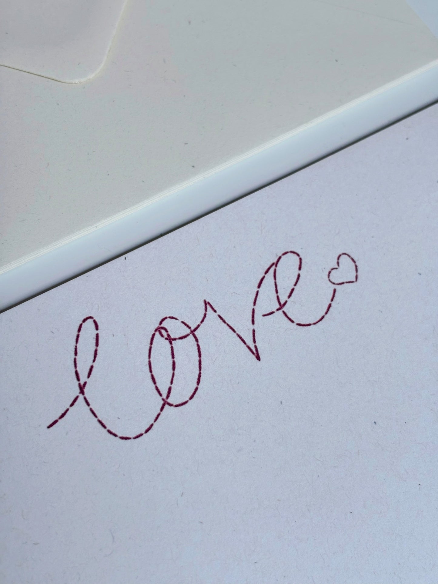 'LOVE' Flat Cards - Pack of 5