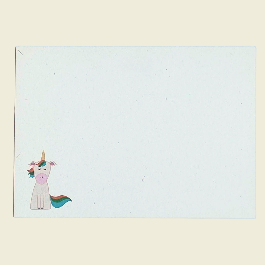 Unicorn Flat Cards - Pack of 12