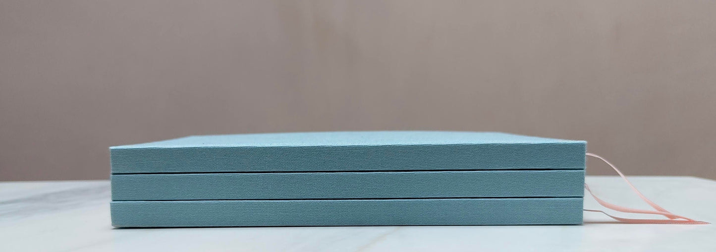 A5 Linen Notebook - Sky Blue