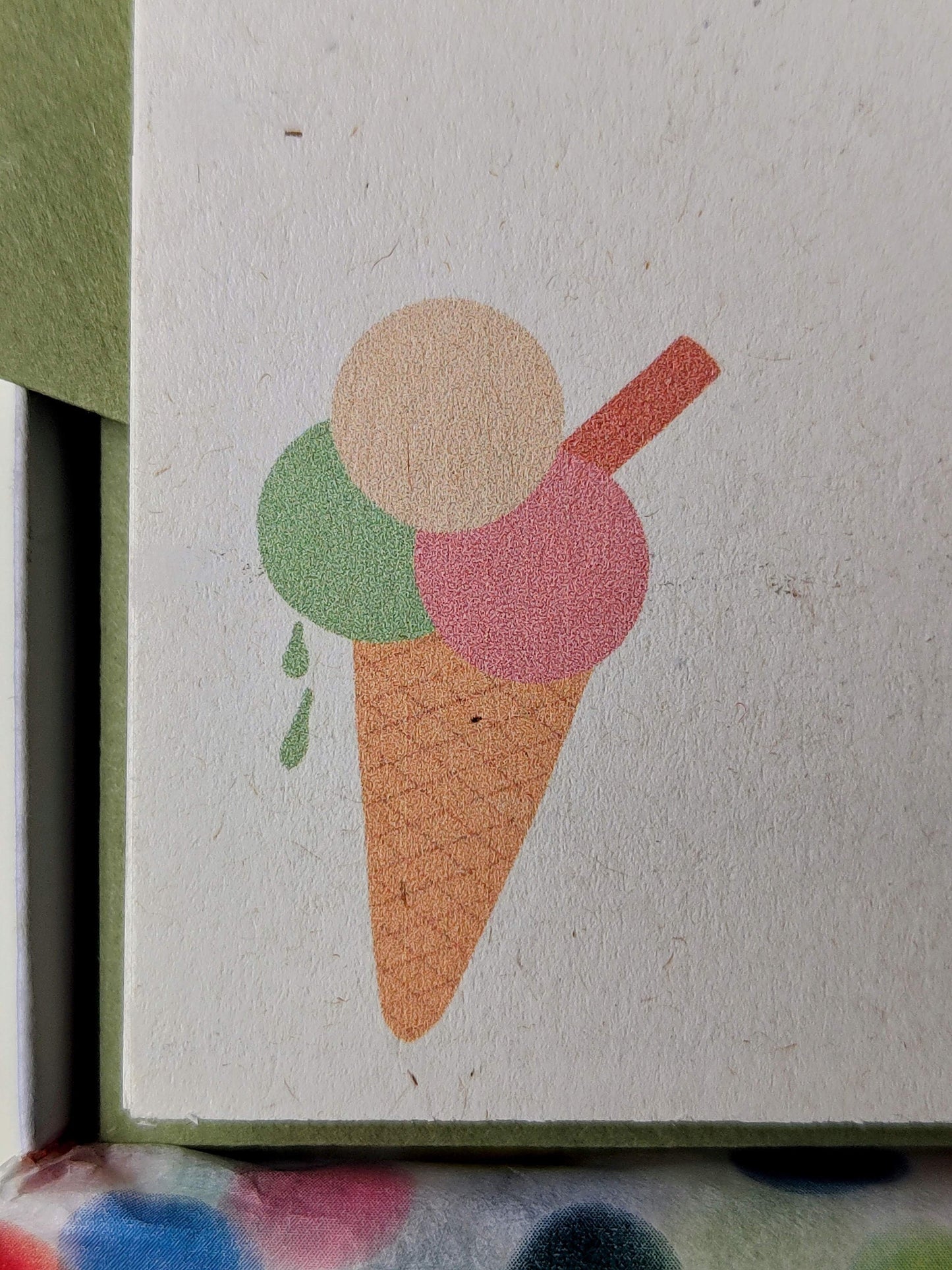 Ice Cream Flat Cards - Pack of 12